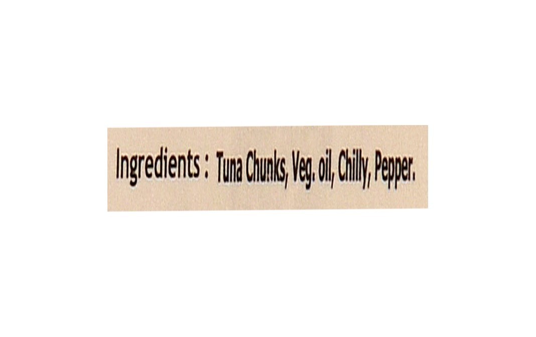 Bluna Tuna Chunks In Veg. Oil With Chilly Pepper   Tin  180 grams